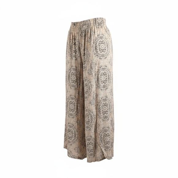E by Eloise Pants - Eloise Bohemian Wide Pants Peach Womens Size Medium
